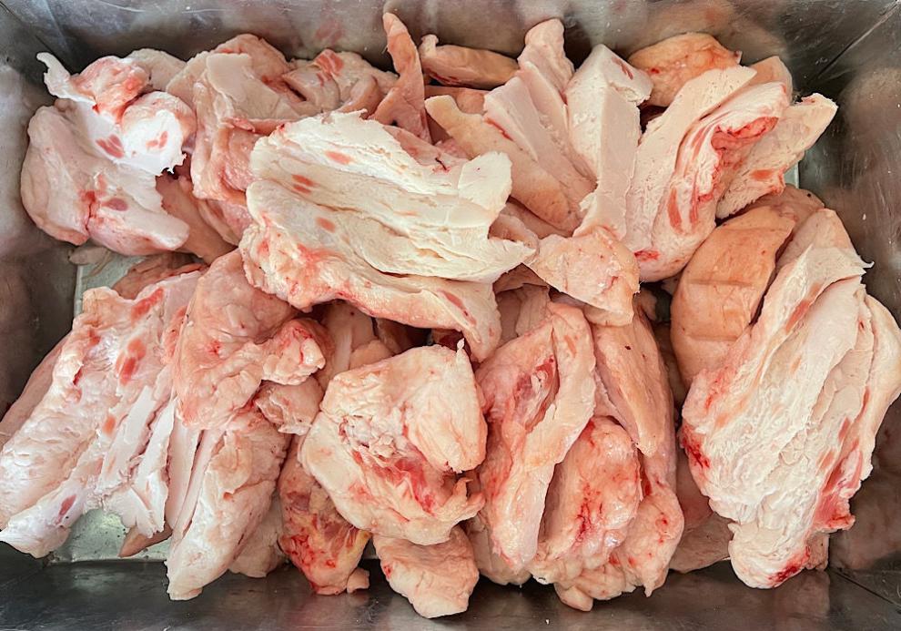 国产新鲜羊尾油羊尾尖绵羊尾巴大尾骨油羊肉串油烧烤火锅食材国产国产
