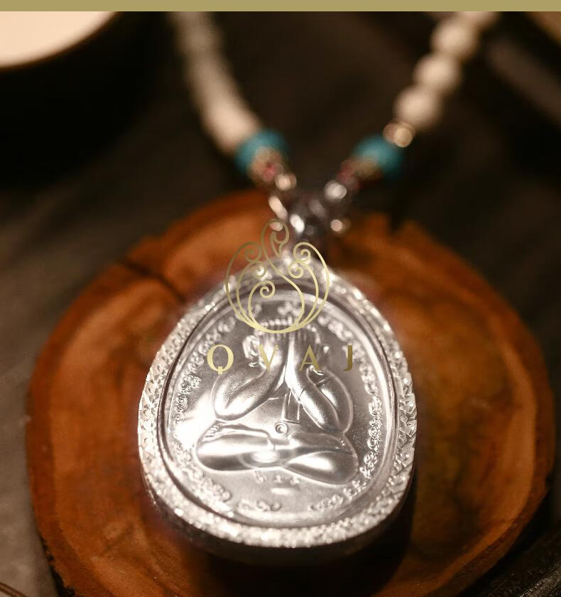 qvaj泰国佛牌正牌龙婆绝掩面佛必打吊坠项链链子挂链男女