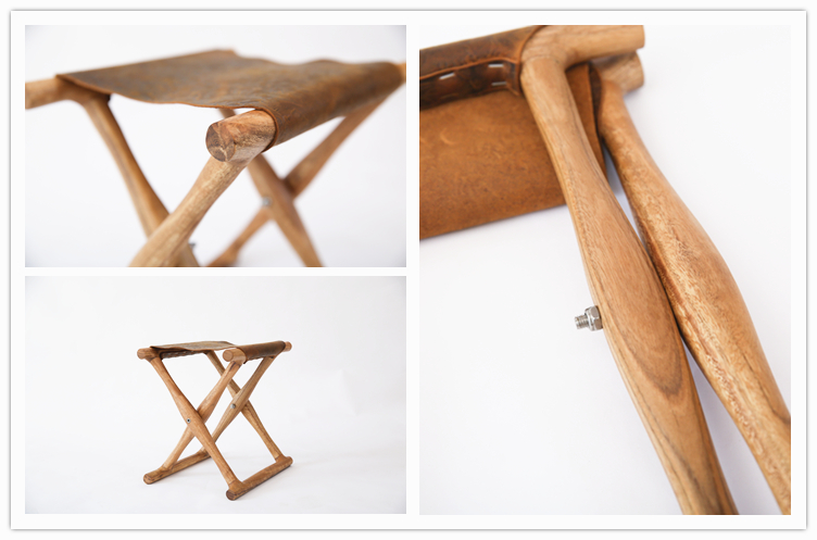 红木马扎 折叠加高凳子 实木加厚马扎 印茄木红木牛皮椅子新品成人粗