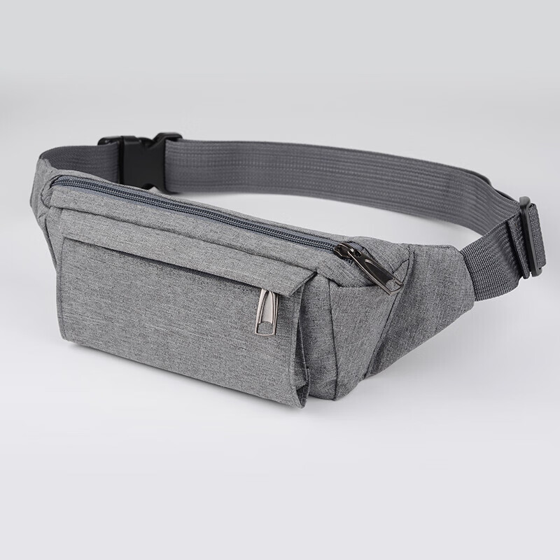 跑步放手机的腰包 多功能腰包男士帆布运动跑步手机腰带包女潮款时尚