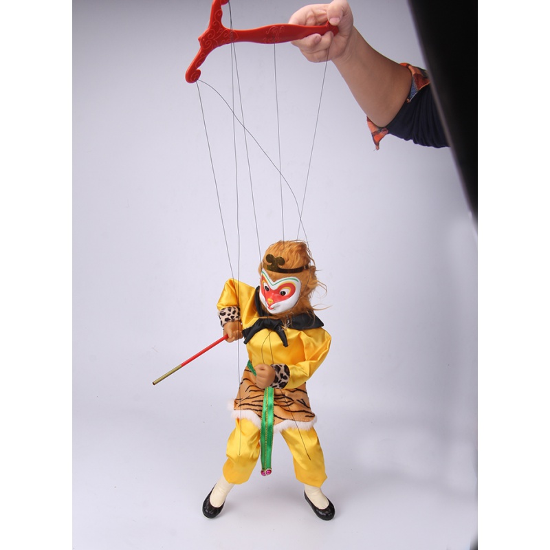 提线木偶孙悟空齐天大圣活动演出课堂训练亲子玩具中国风礼品 木偶