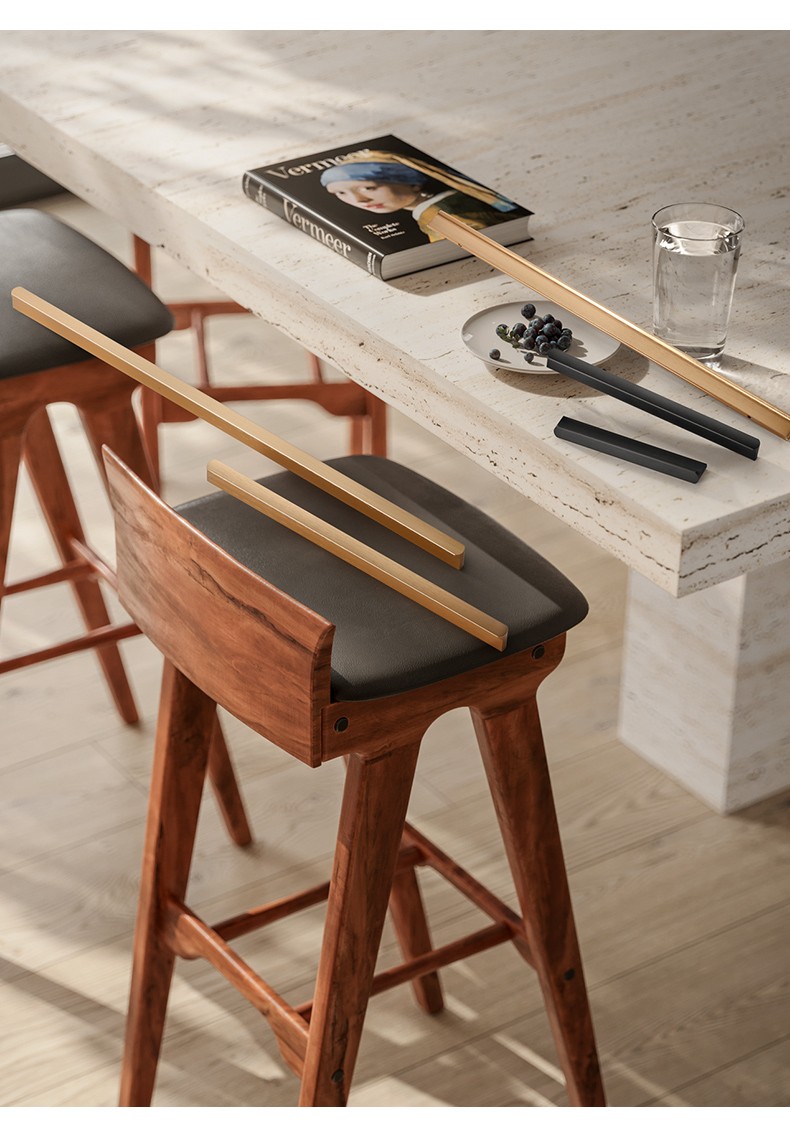 【t字形圆角】卡贝拉手衣柜门拉手橱柜抽屉门把手加长柜子门家具拉手