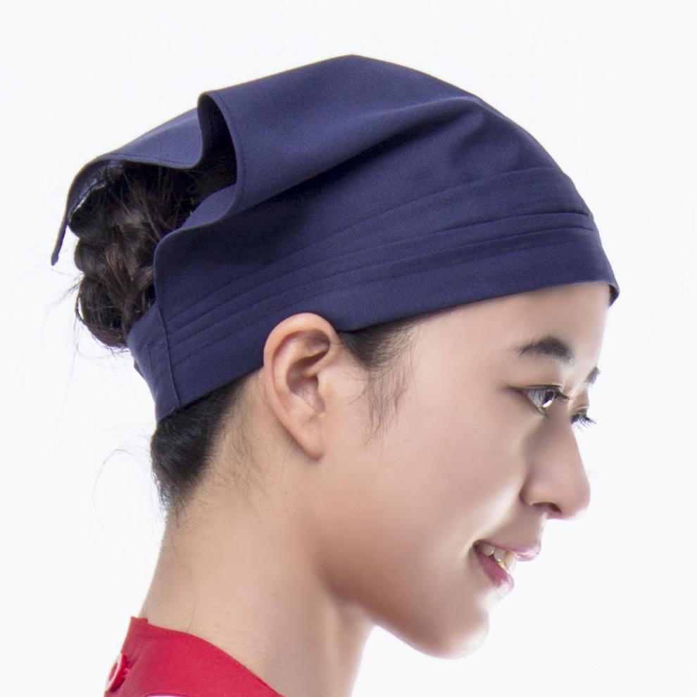 振锦韩版餐厅服务员头巾帽厨师三角巾餐饮防尘防油烟厨房做饭包头帽子