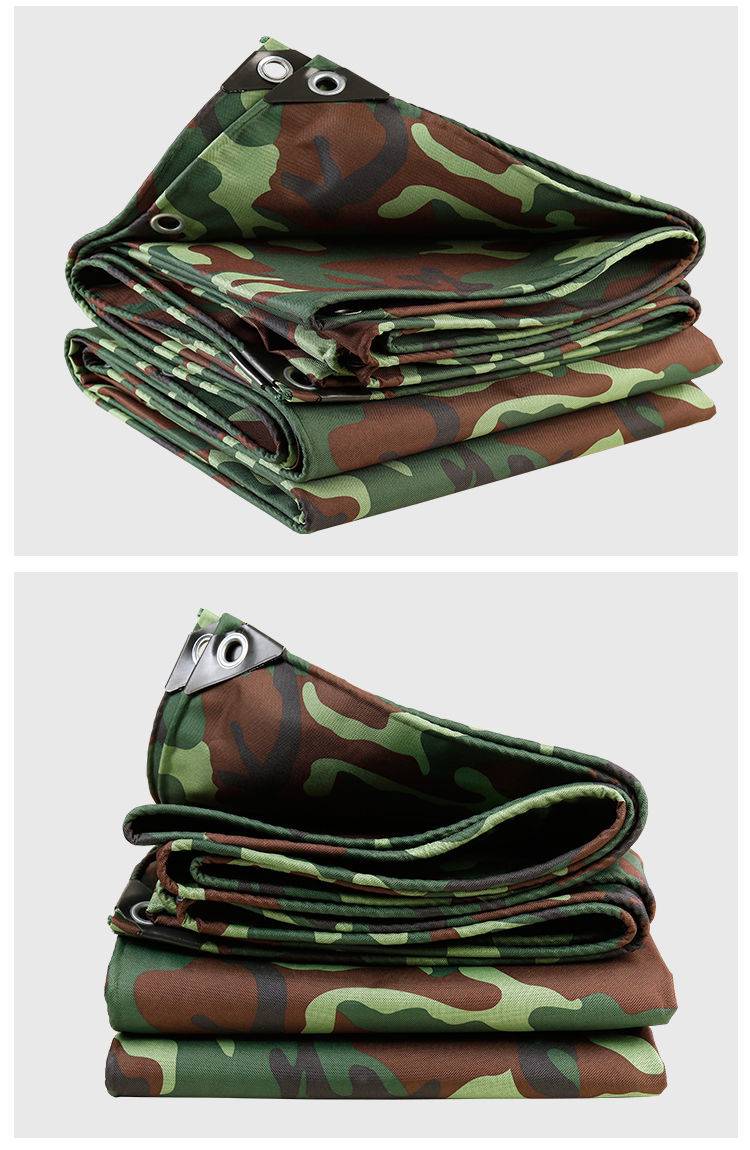 迷彩篷布防雨布帆布防水防晒加厚油布户外防潮防晒遮阳篷布防尘布45x5