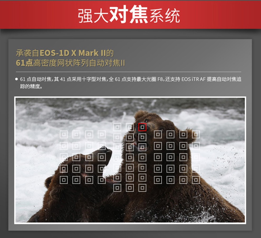 佳能(canon) 佳能5d4 mark iv级全画幅单反摄影摄像照相机 单机身24