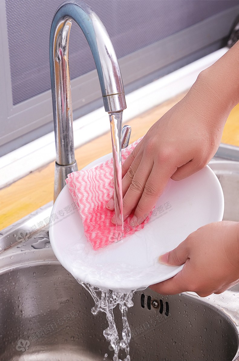 懒人一次性洗碗布抹布抖音赖人厨房纸可水洗的麻布干湿两用家用洗yz