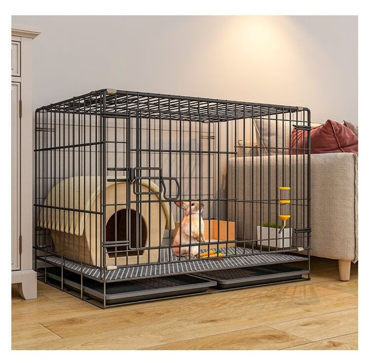 兔子笼子室内家用养兔专用大号豚鼠荷兰猪笼自动清粪宠物兔窝兔笼 白