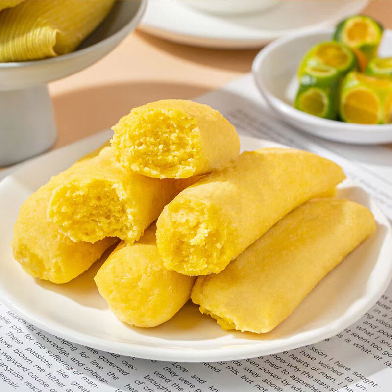 玉米粑粑苞谷粑粑480g杂粮糕点小吃玉米粑粑新鲜制作粗粮早餐苞谷粑粑