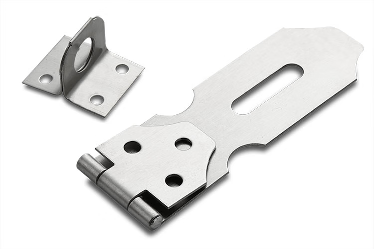 不锈钢锁扣锁鼻子锁卡扣柜门抽屉固定搭扣老式木门锁门栓明装插销 1号