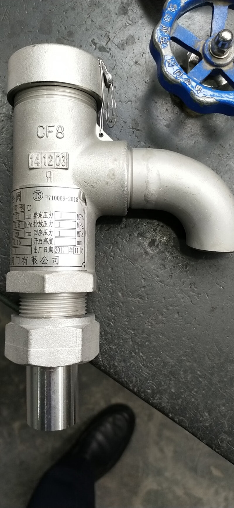 da21f-40p液氧液氮lng不锈钢外螺纹弹簧微启式泄压阀超低温安全阀 dn1