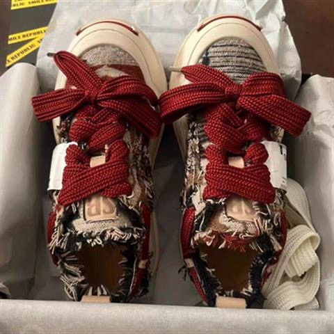 檀健次同款鞋女半拖包头檀健次同款厚底乞丐sr开口笑板鞋 黑色-半拖