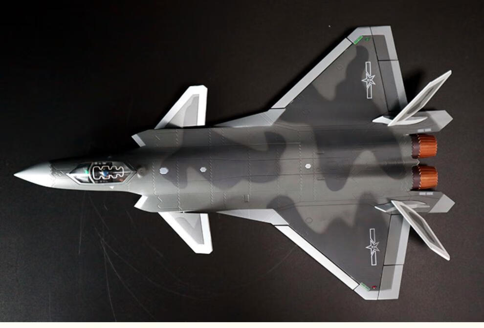歼20战斗飞机模型 j-20合金飞机仿真模型退伍纪念成品展览展示 1:60