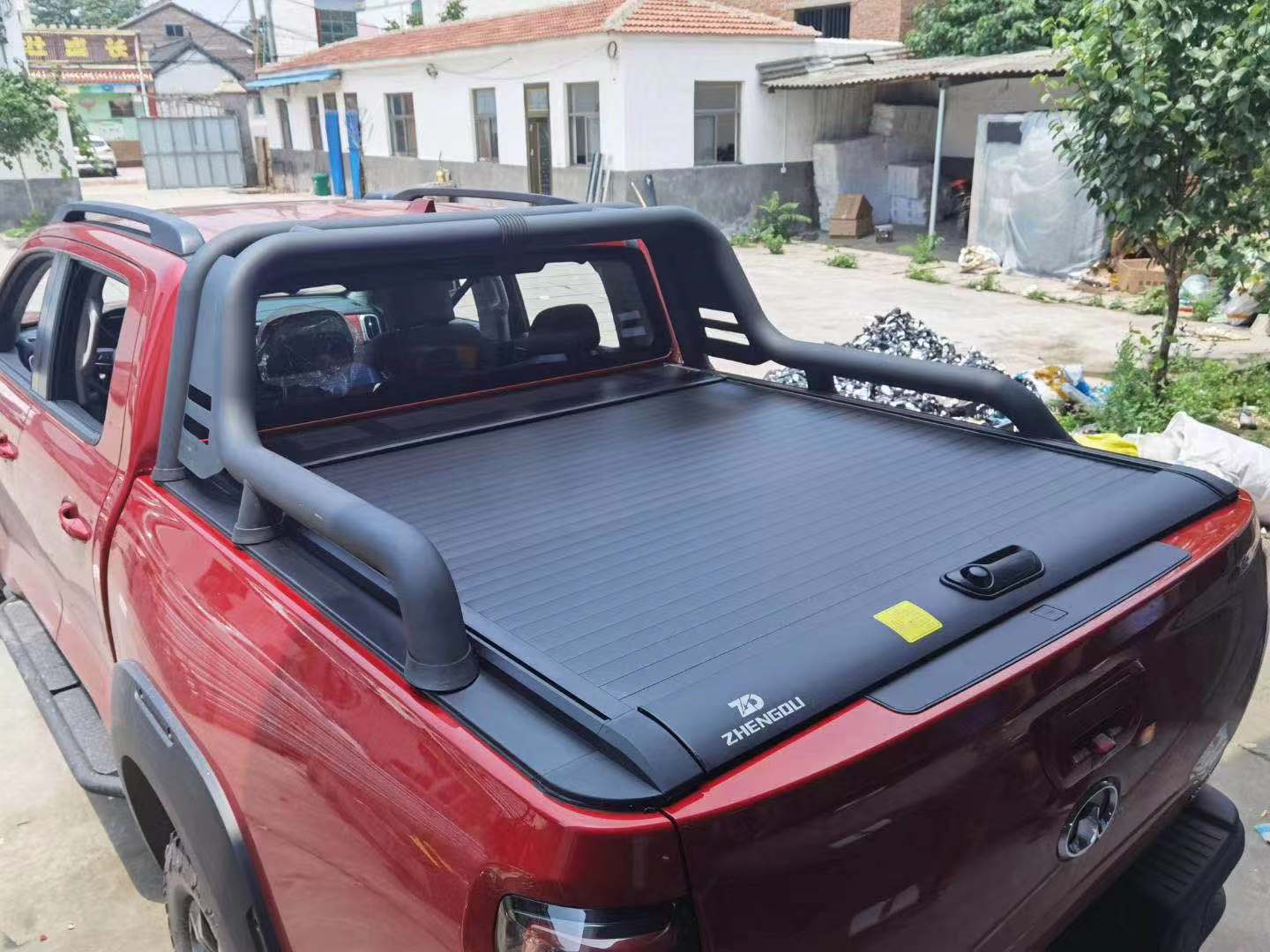 长城炮 皮卡后备箱改装风骏5锐骐6货箱车卷帘域虎7电动后盖 长城金刚