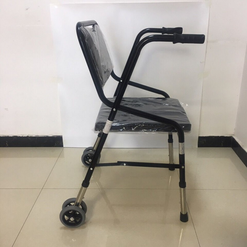 【药店直售】老年人助行器助步器代步车手扶老人带轮带座坐便推椅轮坐