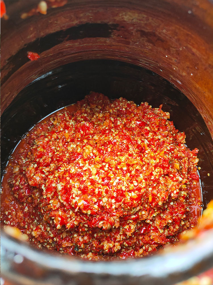 江西特产蒜蓉剁辣椒酱瓶装农家赣州于都拌面条下饭菜 新鲜剁椒酱420g