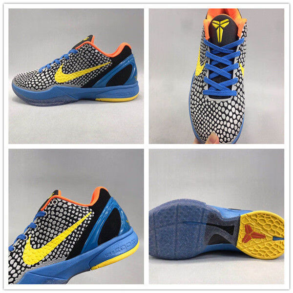 工厂6代篮球鞋青蜂侠全季后赛6气垫耐磨防滑战靴 科比6青花瓷 内置
