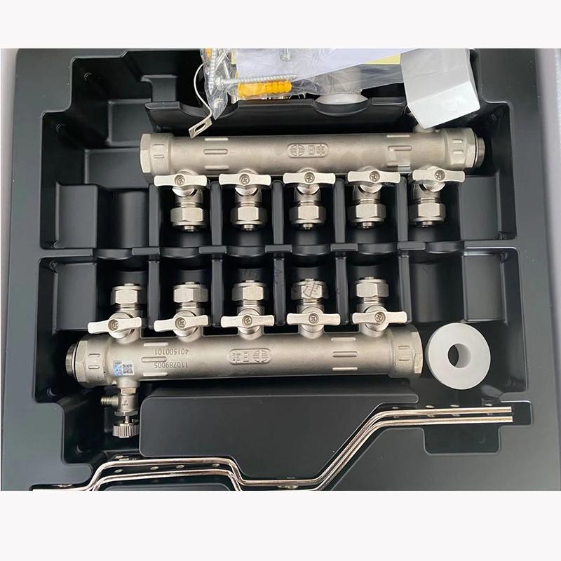 日丰分水器 佛山日丰分水器4分地暖管家用全铜一体锻造工程分水器日丰