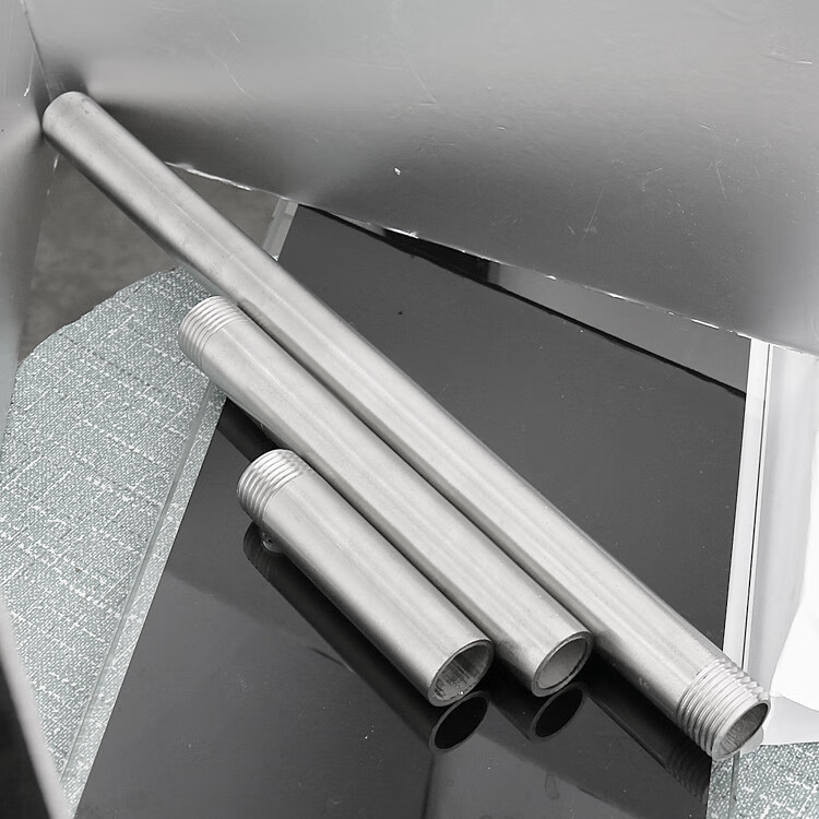 304加厚不锈钢加长单头丝/延长焊接头/管外丝50/100/200mm dn15 4分50