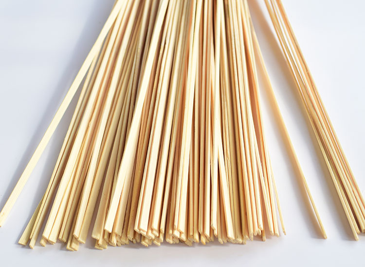 倾晨抛光竹篾条手工制作模型工艺品鸟笼材料竹丝细竹条圆竹条竹棍50根