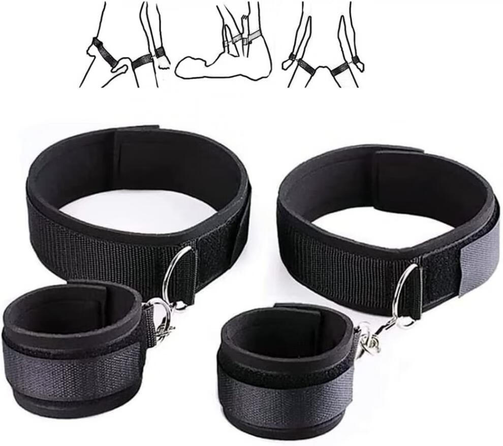 久爱 手靠sm用品 情趣床上 绑带用品 捆绑套装 夫妻情趣性玩具 手脚扣