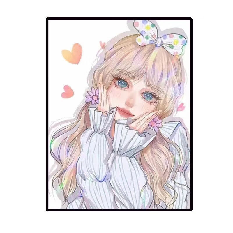 新款tnt时代少年团diy钻石画宋亚轩可爱女装动漫手工点贴钻手工画 tnt