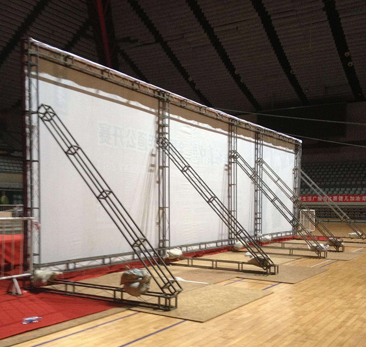 定制热镀锌方管小舞台桁架背景架太空航架子户外婚庆灯光展架钢铁行架