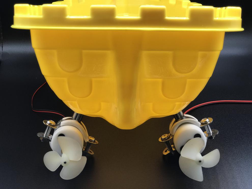 水下推进器遥控船拉网鸭船rov有刷防水马达电机diy比赛无人船配件 正