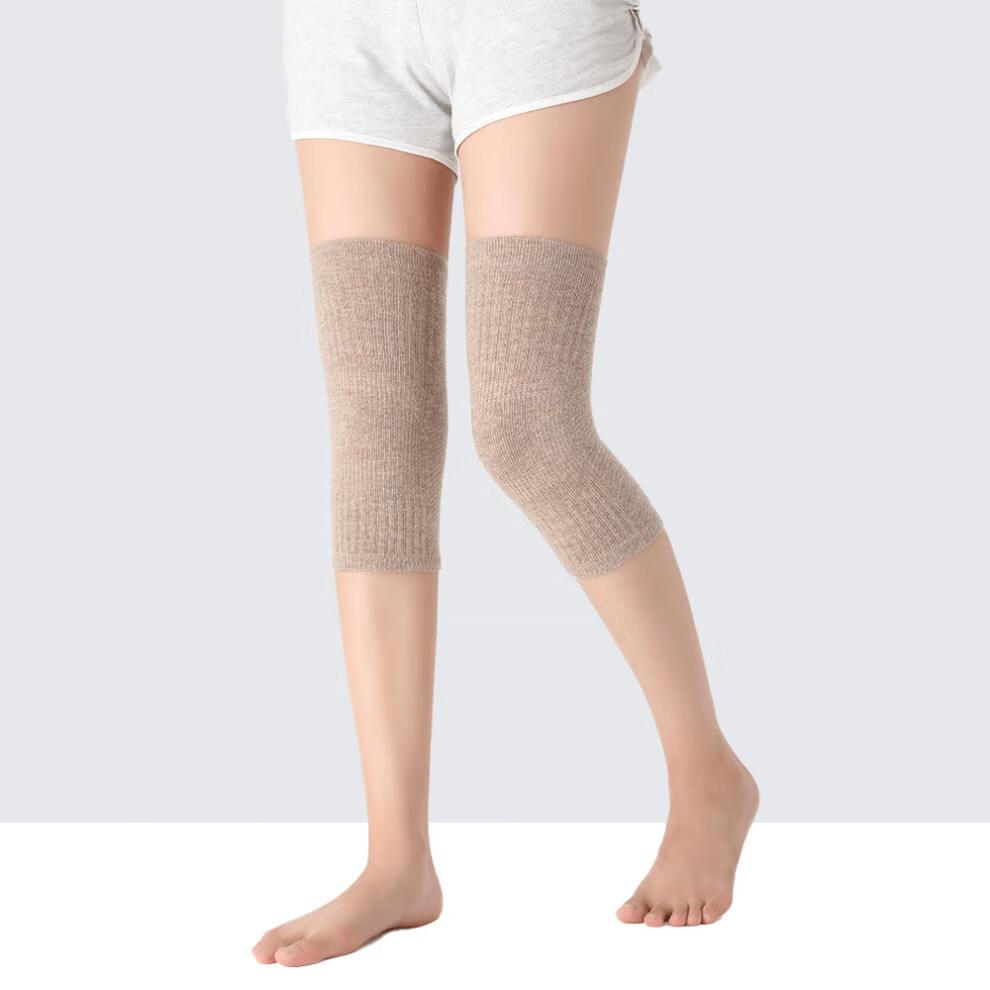 恒源祥(hyx) 恒源祥 羊毛护膝 冬季保暖老寒腿羊绒加厚护膝 挡风骑行