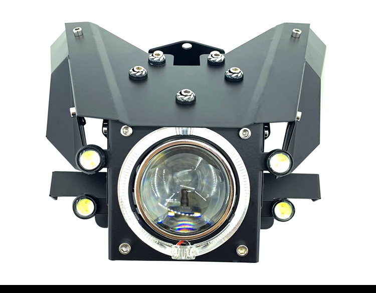 摩托车新款改装配件适用于追600黄龙600车头春风650nk大灯总成 春风