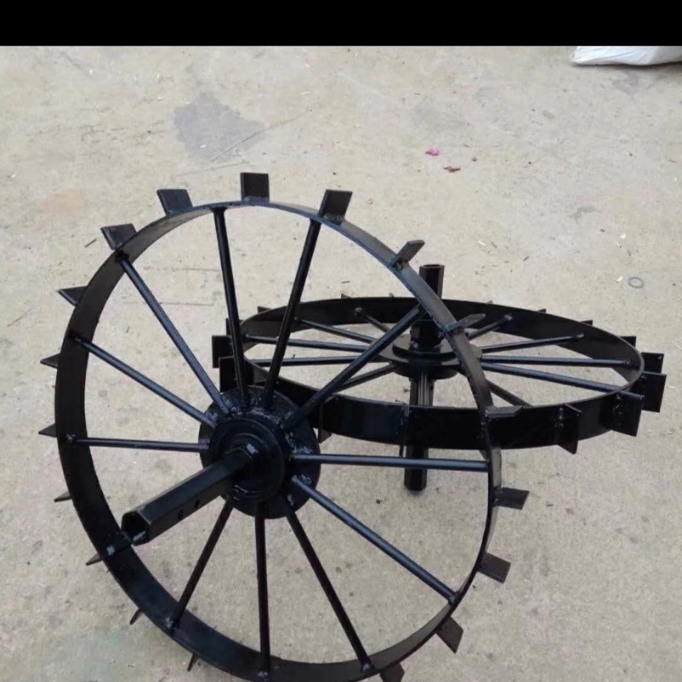 微耕机行走轮防滑轮转向大铁轮内径23直径60万向轮