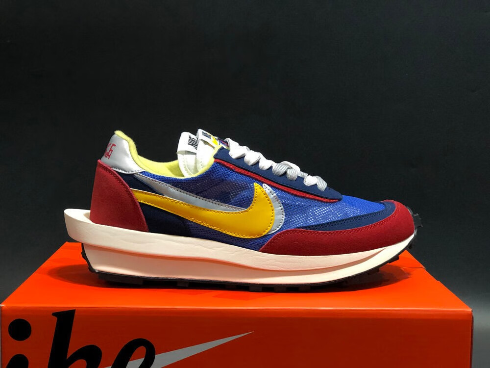 【官方自营旗舰店】sacai lvd华夫6代饼干鞋联名双钩网纱皮面拼接男鞋