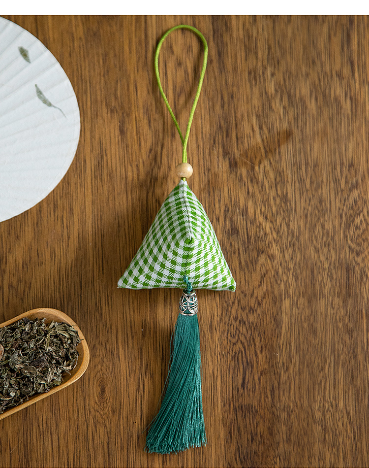 香包小香袋粽子挂件手工制作随身艾草驱蚊成品香囊10个装礼盒款艾草