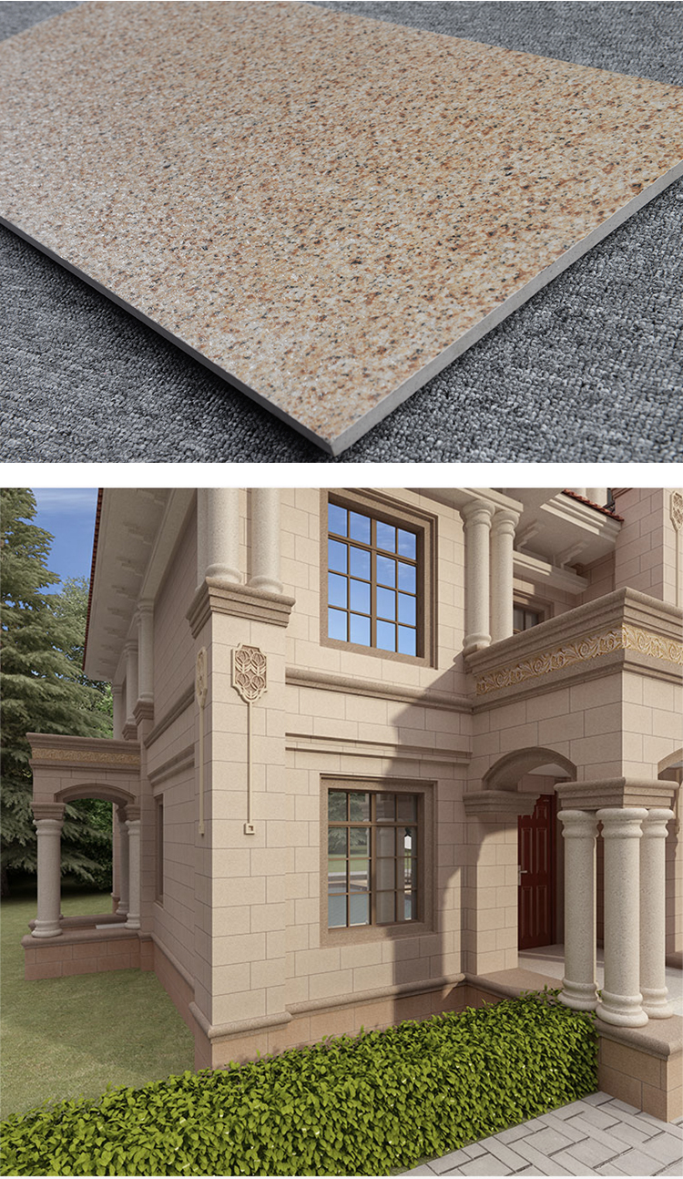 别墅自建房麻石大理石花岗岩砂岩外墙砖300x600薄款阳台仿古瓷砖定制
