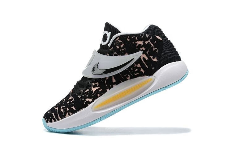 杜兰特14代篮球鞋kd14黑白实战耐磨防滑男女全气垫战靴运动鞋 杜兰特