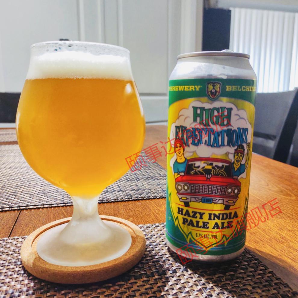 打嗝海狸 高度期望啤酒473ml*6听 浑浊ipa 精酿 6罐【图片 价格 品牌