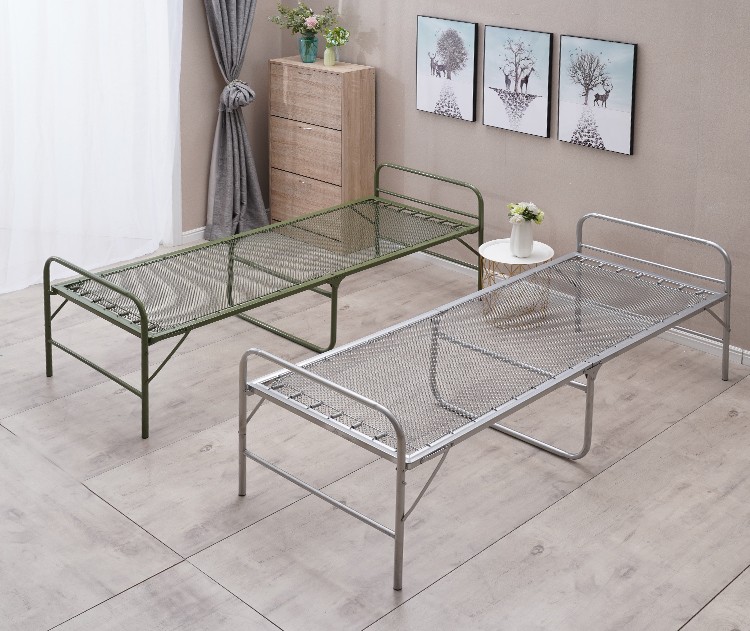 逸兴瑞钢丝床出口加厚款双钢丝加密单人折叠床弹簧床午休床软床垫陪护