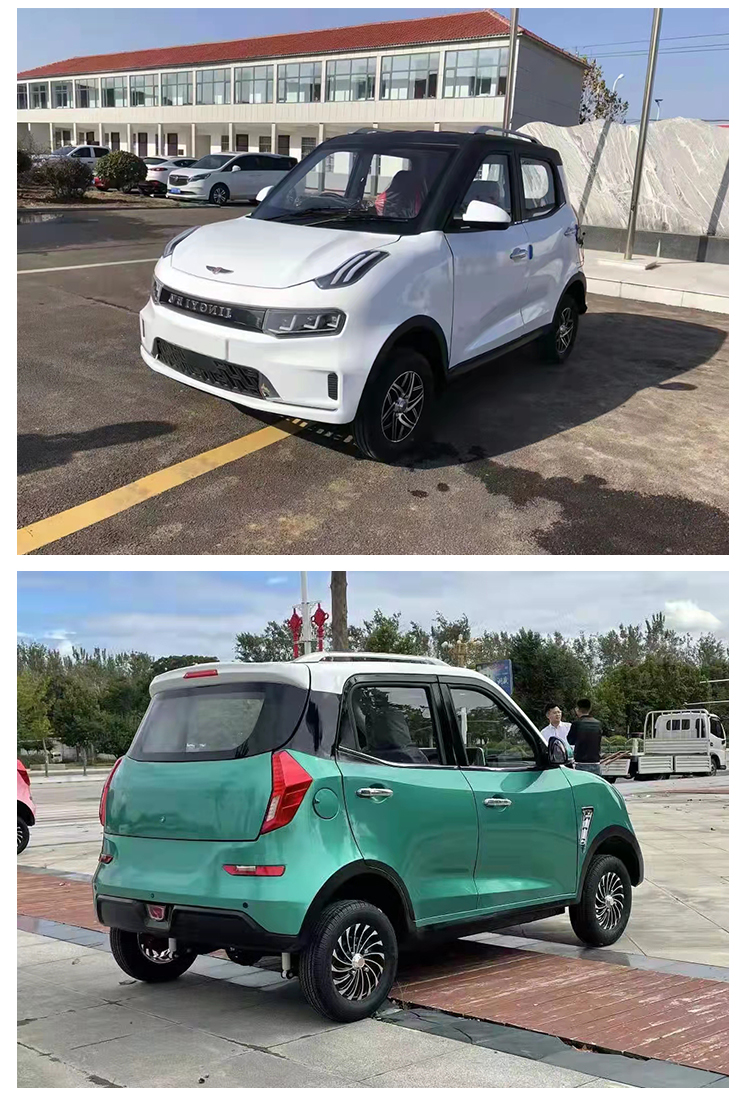 新能源电动四轮车新款成人老头乐家用女士代步车轿车油电两用汽车电瓶