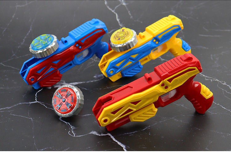 rohde 儿童魔幻旋转合金发光陀螺枪发射器对战亲子互动玩具男孩生日