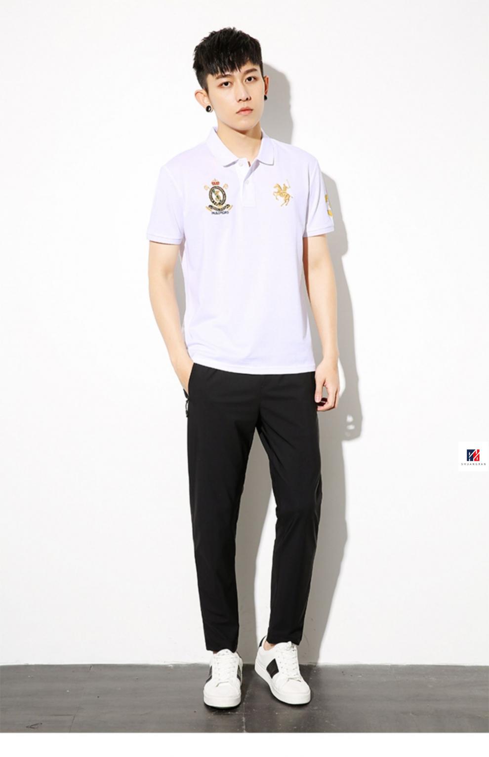 【旗舰精品】 paulo pedro/保罗polo衫男刺绣翻领休闲夏季青年上衣