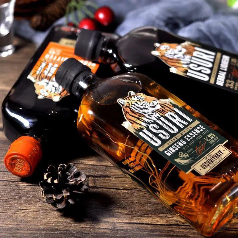 5折俄罗斯小虎酒俄罗斯小虎头牌500ml小伏特加男性酒杯子强町酒每瓶