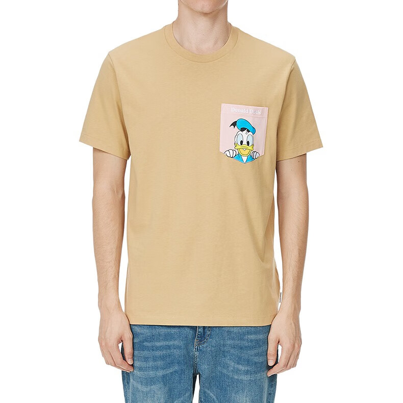 itchocoolatedonaldduck联乘情侣款短袖t恤唐老鸭口袋1141uubkx黑色