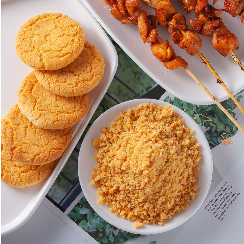 5斤老式桃酥粉网红烧烤调味料花生芝麻粉干料蘸料烤肉撒料1斤散装商用