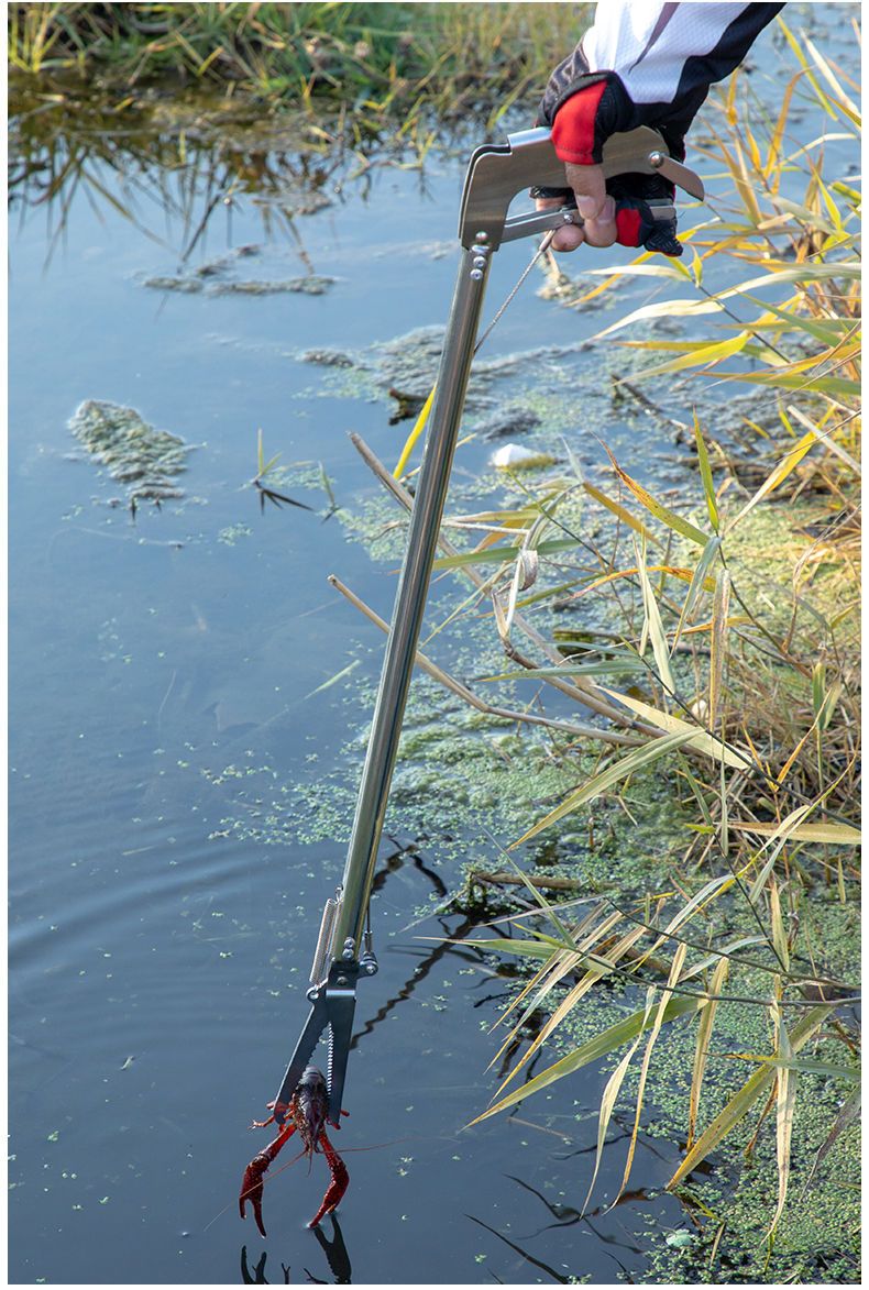 黄鳝夹子抓泥鳅加长鳝鱼钳加厚防滑鱼勾赶海神器 75厘米捕捉夹子**