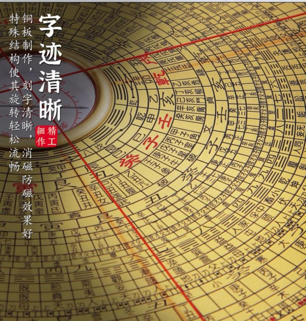 玄学通电子罗盘玄学通罗盘高精度铜自动三元三合综合盘高精度罗经仪