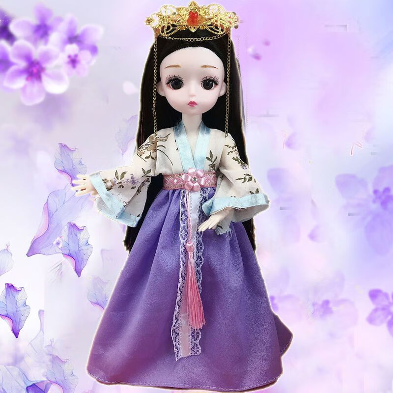 30厘米古代芭比娃娃换装衣服古装裙子礼服女孩过家家玩具配件 古装