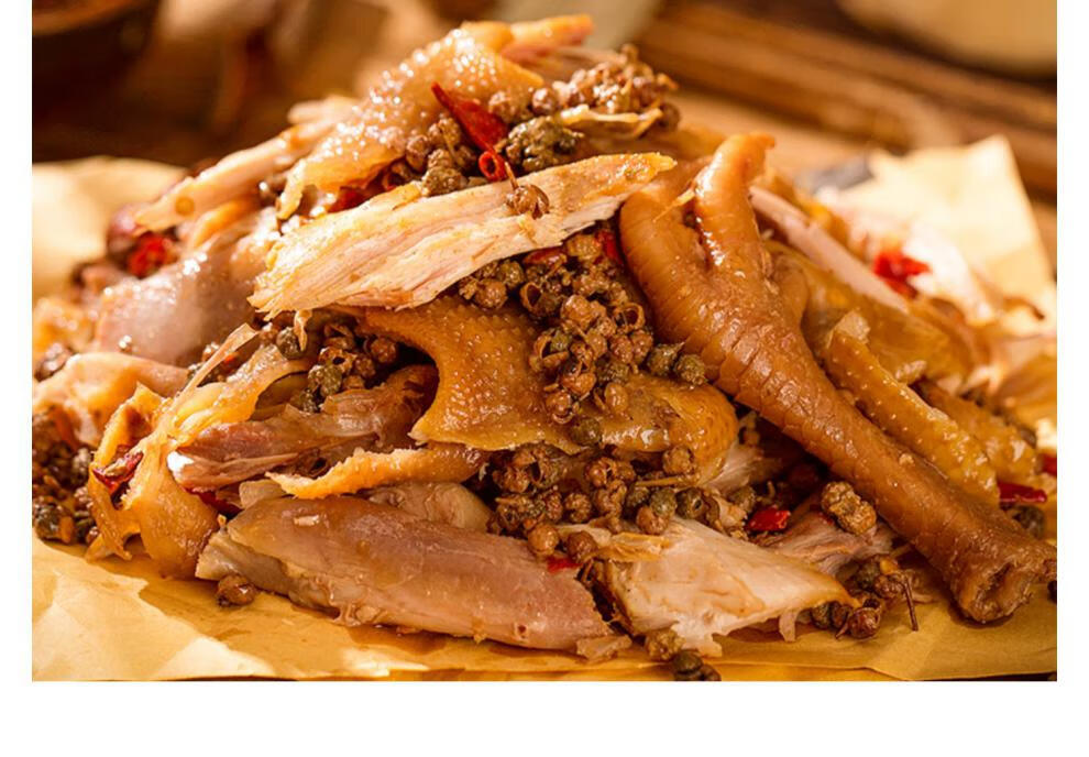 恋上麻椒鸡手撕椒麻鸡正宗烧鸡熟食1000g只多规格河南特产即食真空整