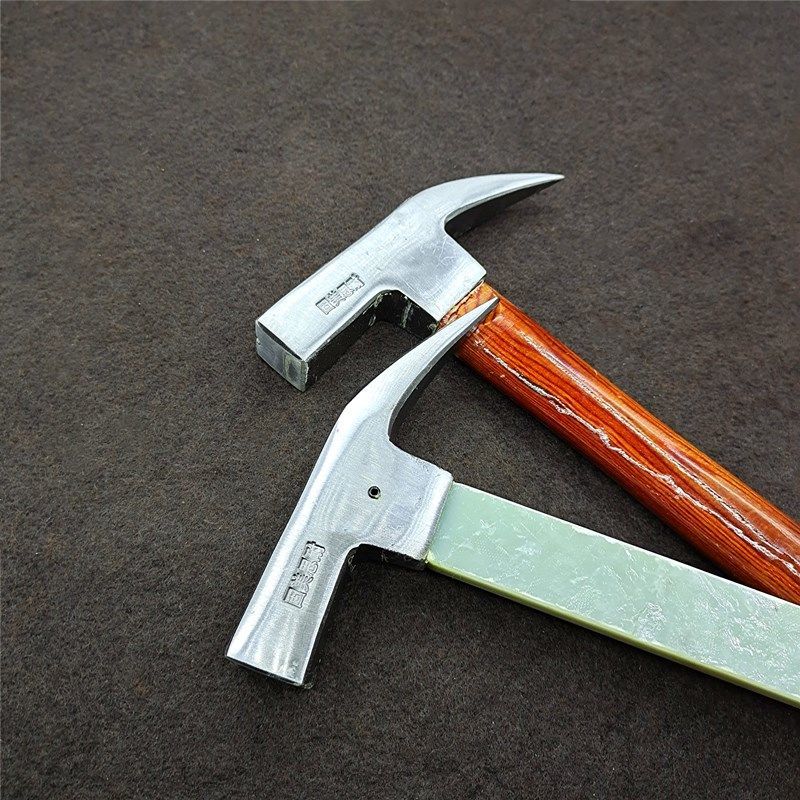 铝模锤子独角锤尖尾锤竹子柄电木把铝膜锤工具方头尖尾锤 360克/高库