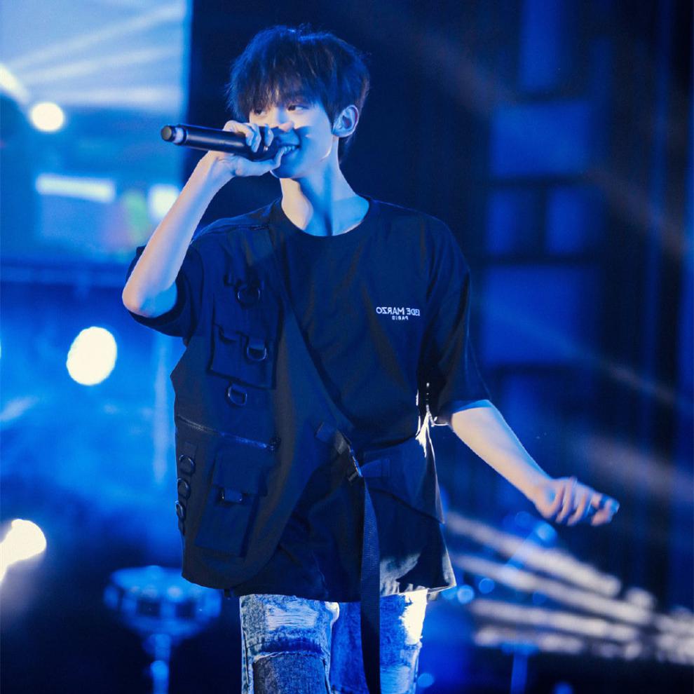 左航同款衣服tf家族潮牌字母短袖t恤男女学生情侣夏纯棉宽松上衣 m254