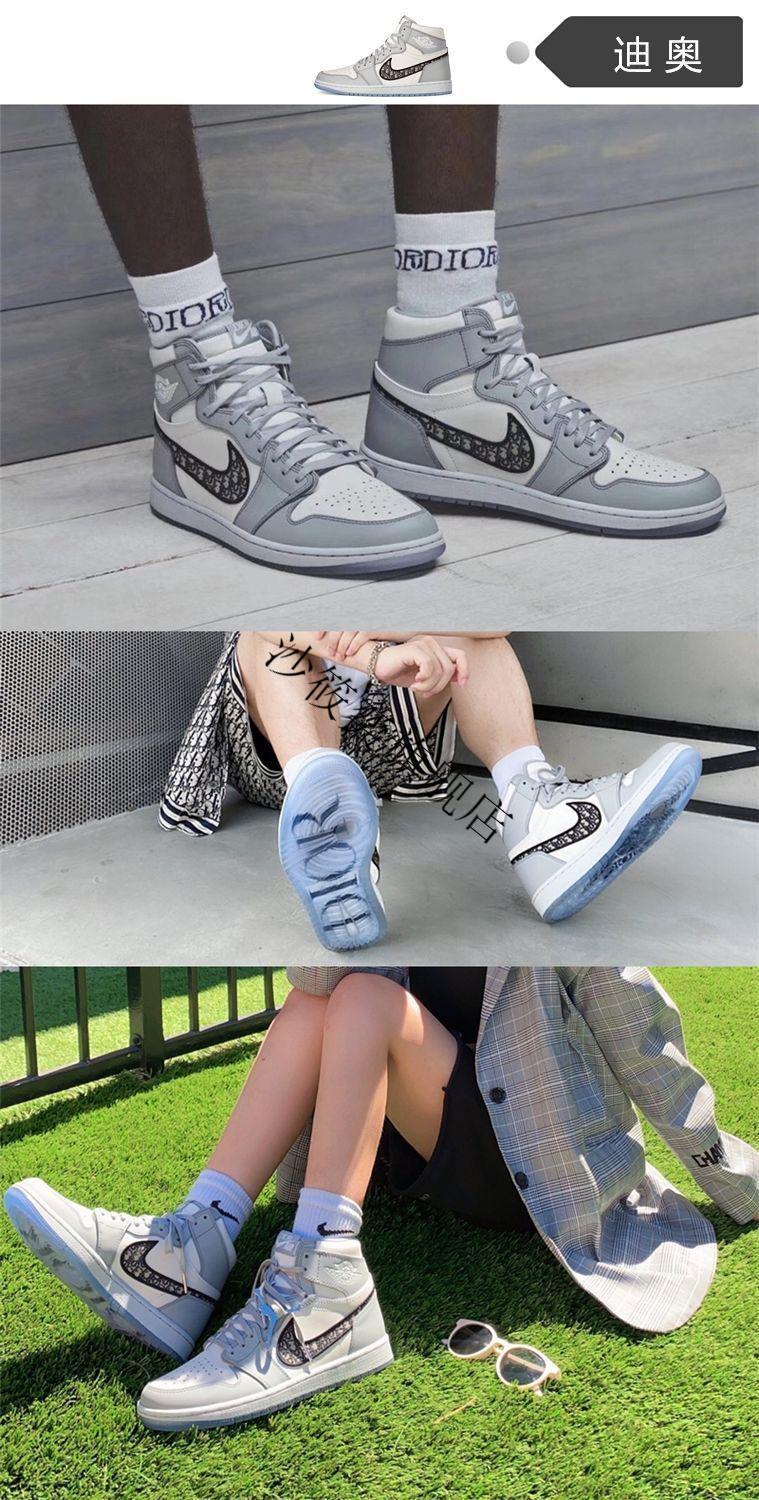 鞋莆田鞋aj1高帮女板鞋aj1黑曜石大学篮板樱花烟灰兔八哥纯原午夜蓝39