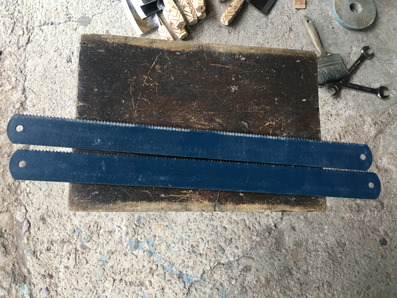 锋钢锯条hss高速钢机用锯条刀胚老货旧料w9w18超硬做刀旧锯条老雄狮